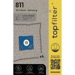 Lot de 4 sacs aspirateur samsung et dirt devil topfilter premium
