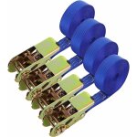 Lot de 4 sangle a cliquet, 800 kg sangles  cliquet 6m25mm, sangle d'arrimage en polyester, sangles ...