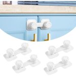 Lot de 4 s�curit� enfant portes de placard, s�curit� enfant pour tiroir, s�curite bloque - placards pour ...