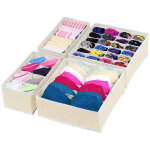 Lot de 4 s�parateurs de tiroir pour organisateur de sous - v�tements simple