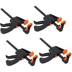 Lot de 4 serres - joint à une main, serre - joints à barre main rapide à cliquet à libération pour une ... Lot de 4 serres - joint à une main, serre - joints à barre main rapide à cliquet à libération pour une ...