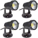 Lot de 4 spot led cob 5w 220v spots jardin orientables luminaires extrieur jardin terrasse(blanc froid) ...