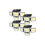 Lot de 4 spots solaires fairview noir abs h15cm