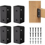 Lot de 4 supports de cl�ture, support de cl�ture pour connecter du bois de 2  x 4 , support de solive ...
