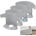 Lot de 4 supports de draps - attaches de draps avec bandes de verrouillage pour tous les matelas, couvertures, ...