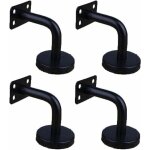 Lot de 4 supports de main courante en acier inoxydable pour montage mural supports de rampe d'escalier ...