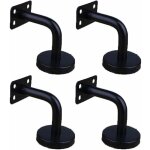 Lot de 4 supports de main courante en acier inoxydable pour montage mural supports de rampe d'escalier ...