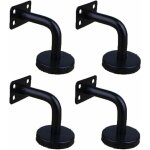 Lot de 4 supports de main courante en acier inoxydable pour montage mural supports de rampe d'escalier ...