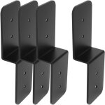 Lot de 4 supports de poutre de toit pour pergola, supports en z en acier robuste, double angle profilé ... Lot de 4 supports de poutre de toit pour pergola, supports en z en acier robuste, double angle profilé ...