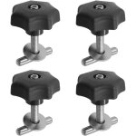 Lot de 4 vis de montage pour rail de verrouillage, panneau multiflex, fixation de charge, coffre de toit, ...