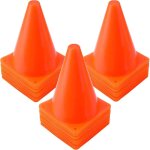 Lot de 40 c�nes d'entrainement en plastique pour activit�s de plein air et �v�nements festifs orange ...