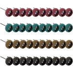 Lot de 40 roues de polissage abrasif de 25 mm, accessoires de polissage pour outils rotatifs dremel, ...