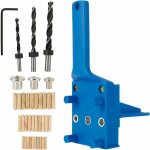 Lot de 41 gabarits de perage de goujons, guide de rejet de goujon en bois avec bute parallle, kit ...