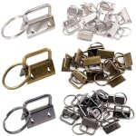 Lot de 45 porte - cls 3 couleurs 25 mm avec porte - cls, parfaits pour les bracelets de sac avec tissu ...