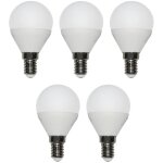 Lot de 5 ampoules led � �conomie d'�nergie e14 - 5 x 3 w - 250 lm - blanc chaud 3000 k