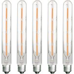 Aougo - lot de 5 ampoules long tube, filament led edison, 4w, quivalent incandescence 40w, culot e27, ...