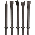 Lot de 5 burins bgs technic queue ronde marteau burineur pneumatique