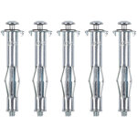 Lot de 5 chevilles en m�tal � expansion kreator m4 x 46mm