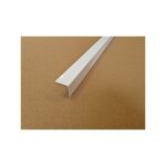 Lot 5 corni�res d'angle alu blanc pur ral 9010 brillant - couleur ext�rieur - longueur 150cm (2cm x 2cm) ...