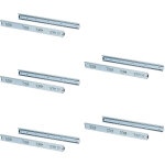 Lot de 5 coulisses pour tiroirs, roulement à billes, hauteur 45mm, profondeur 450mm, sortie totale, zingué ... Lot de 5 coulisses pour tiroirs, roulement à billes, hauteur 45mm, profondeur 450mm, sortie totale, zingué ...