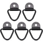 Lot de 5 crochets d'ancrage de cargaison, anneaux en v noirs tr�s r�sistants, anneau d'arrimage forg�, ...