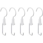 Lot de 5 crochets carrés et ronds pour dressing, accroches casquettes et bonnets, crochet à vêtement, ... Lot de 5 crochets carrés et ronds pour dressing, accroches casquettes et bonnets, crochet à vêtement, ...