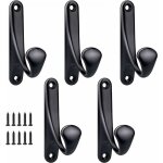 Lot de 5 crochets muraux robustes et minimalistes en alliage de zinc pour porte, entrée, chambre, salle ... Lot de 5 crochets muraux robustes et minimalistes en alliage de zinc pour porte, entrée, chambre, salle ...