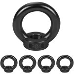 Lot de 5 �crous � oeil m6, �crou � oeil de levage en acier inoxydable 304, �crou � anneau bague, m8 d'�crous ...