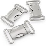 Lot de 5 fermeture � clip en m�tal pour bracelets paracorde, colliers pour chien, sac � dos, couleur ...