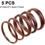 Lot de 5 fils de formation pour bonsas en aluminium anodis pour travaux manuels, taille 1, 0 mm / 1, ...