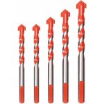 Lot de 5 foret carrelage verre, foret gres cerame, foret diamant, m�che pour carrelage, 6 mm, 8 mm, 10 ...