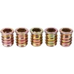 Lot de 5 insert filete m10 x 20 mm pour bois