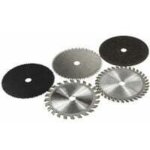 [jamais utilis�]lot de 5 lames de scie circulaire en hss, 85 mm de diam�tre