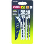 Lot de 5 lames scie sauteuse - 100mm - rak05jsbfc - ryobi