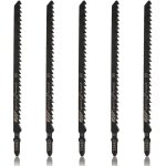 Lot de 5 lames de scie sauteuse � emmanchement en t t344d, 6 dents par pouce, 15 cm (6 pouces), lames ...