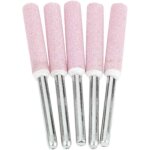 Lot de 5 limes d'aff�tage pour polissage de tron�onneuse, t�te de polissage de meulage de 4, 8 mm