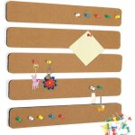 Lot de 5 panneaux d'affichage en feutre perfor�, autocollants en li�ge, notes, photos, planning, 33 x ...