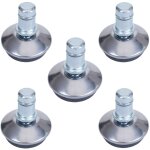 Hhg - lot de 5 patins de sol 914 au lieu de roulettes - pied fixe pour chaise de bureau / de salle � ...