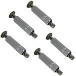 Lot de 5 pitons douilles escamotables en inox � 12 mm linxor