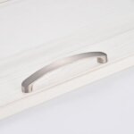 Lot de 5 poign�e meuble cuisine en nickel bross� poign�e d'armoire poign�e meuble - poign�es tiroirs ...