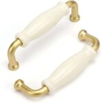 Lot de 5 poigne meuble vintage poigne commode poignee de meuble cuisine poigne vintage poigne blanche ...