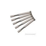 Lot de 5 poinçons pour grignoteuse pneumatique silverline 190mm Lot de 5 poinçons pour grignoteuse pneumatique silverline 190mm