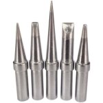 Lot de 5 pointes de fer  souder de rechange pratiques sans plomb eta etb etd ets ett pour weller wesd51 ...