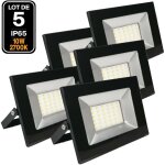 5 projecteurs led 10w ipad 3000k haute luminosit�