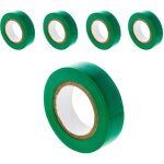 Lot de 5 rouleaux adh�sifs 15mmx10m - vert - zenitech