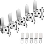 Lot de 5 serrures � came d�cal�es, serrure � bouton rotatif pour tiroir, bo�te aux lettres, armoire de ...