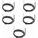 Lot de 5 sondes de capteur de temprature tanches ntc 10 k 1 % 3950 thermistor, cble d'extension de ...