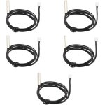 Lot de 5 sondes de capteur de temprature tanches ntc 10 k 1 % 3950 thermistor, cble d'extension de ...