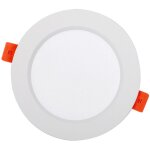 Lot de 5 spots encastrables led dimmables, clairage encastrable plafond 6w ultra - plat pour salle de ...