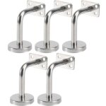 Lot de 5 support main courante inox - murale supports de main courante pour escalier exterieur int�rieur, ...